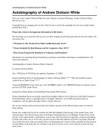 Autobiography of Andrew Dickson White Volume II potx