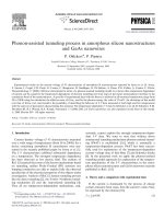 Phonon assisted tunneling process in amorphous silicon nanostructures and gaas nanowires