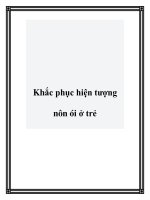 Khắc phục hiện tượng nôn ói ở trẻ docx