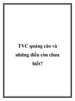 TVC quảng cáo và những điều còn chưa biết? pot