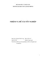 Offering and responding to offers in English and Vietnamese