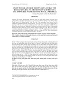 PHÂN TÍCH QUAN HỆ DI TRUYỀN GIỮA CỞ HẠT VỚI HÀM LƯỢNG DẦU VÀ THÀNH PHẦN ACID BÉO CỦA CÁC GIỐNG ĐẬU NÀNH (GLYCINE MAX (L.) MERRILL) pot