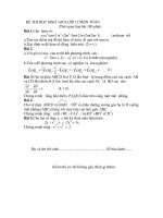 Đề Thi Học Sinh Giỏi Lớp 12 Toán 2013 - Phần 1 - Đề 22 pot
