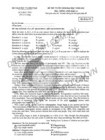 Đề thi đại học môn Tiếng anh năm 2013 - Mã đề 475 - Khối A ppt