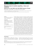 Báo cáo khoa học: Molecular basis of cytokine signalling – theme and variations docx