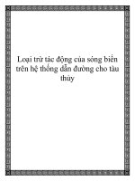 Loại trừ tác động của sóng biển trên hệ thống dẫn đường cho tàu thủy potx