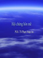 Hội chứng hôn mê ppt