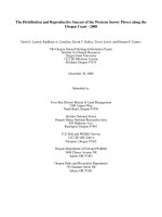 The Distribution and Reproductive Success of the Western Snowy Plover along the Oregon Coast - 2008 pptx