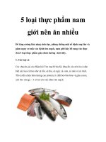 5 loại thực phẩm nam giới nên ăn nhiều potx