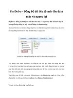 SkyDrive - Đồng bộ dữ liệu từ máy lên đám mây và ngược lại docx