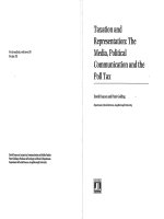 Taxation and Representation: Media, Political Communication and the Poll Tax (Acamedia Research Monograph) ppt