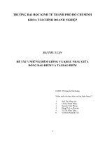 NHỮNG ĐIỂM GIỐNG VÀ KHÁC NHAU GIỮA ĐỒNG BẢO HIỂM VÀ TÁI BẢO HIỂM
