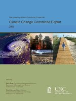 The University of North Carolina at Chapel Hill Climate Change Committee Report 2009 pptx