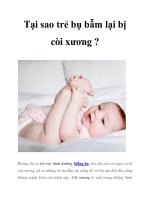 Tại sao trẻ bụ bẫm lại bị còi xương ? doc