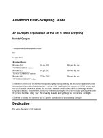 Advanced bash scripting   mendel cooper