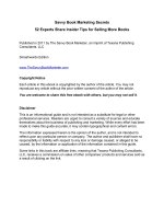 Savvy Book Marketing Secrets 52 Experts Share Insider Tips for Selling More Books pptx