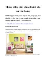 Những bí kíp giúp phòng khách nhỏ mà vẫn thoáng pptx