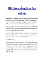 Giới trẻ cuồng làm đẹp với tóc doc