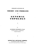theory and problems of general topology - lipschutz, seymour