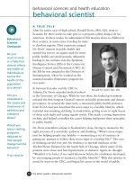 Behavioral sciences and health education - behavioral scientist ppt