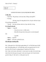 giáo án giải bài toán bằng cách lập hệ phương trình