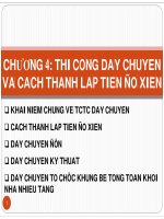 Tổ chức thi công chương 4