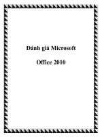 Đánh giá Microsoft Office 2010 doc