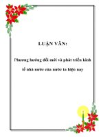 LUẬN VĂN: Phương hướng đổi mới và phát triển kinh tế nhà nước của nước ta hiện nay pot