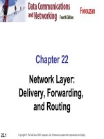 Chapter 22 Network Layer: Delivery, Forwarding, and Routing ppt