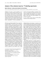 Báo cáo Y học: C-labelling experiments potx