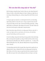 Mở cửa tâm hồn cùng một từ “tha thứ” docx