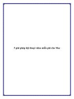 5 giải pháp hội thoại video miễn phí cho Mac doc