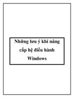 Những lưu ý khi nâng cấp hệ điều hành Windows potx