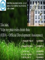Viện trợ phát triển chính thức (ODA – Official Development Assistance) pptx