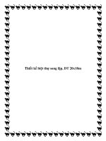 Thiết kế biệt thự song lập, DT 20x18m ppt