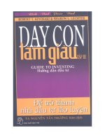 Dạy con làm giàu Tập 3 docx