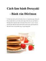 Cách làm bánh Dorayaki - Bánh rán Đôrêmon pptx