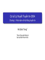 Chương 1: khái niệm cơ bản hệ thống truyền tin potx
