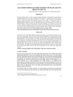 XÁC ĐỊNH CHÍNH SÁCH HỘ NGHÈO VỚI MẠNG QUYẾT ĐỊNH CÓ THỨ TỰ ppt