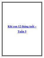 Khi con 12 tháng tuổi – Tuần 5 docx