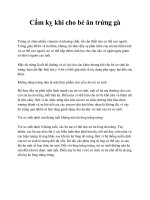 Cấm kỵ khi cho bé ăn trứng gà pot