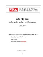 Đề tài: Lập dự án kinh doanh “sân bóng đá cỏ nhân tạo ”