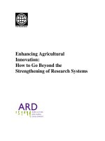 Enhancing Agricultural Innovation: How to Go Beyond the Strengthening of Research Systems pptx