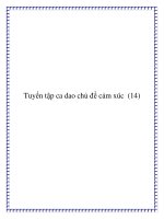 Chọn lọc một số bài ca dao về cảm xúc con người ppt