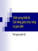 Chất lượng thiết kế Cân bằng giữa chức năng và giao diện doc