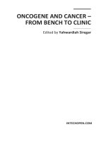 Oncogene and Cancer – From Bench to Clinic Edited by Yahwardiah Siregar ppt