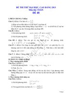 Đề thi thử đại học 2013 Môn Toán khối B Đề 48 potx