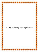 IELTS và những kinh nghiệm học ppt
