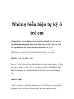 Những biểu hiện tự kỷ ở trẻ em potx