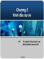 bài giảng quản lý dự án chương 2